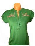  Bluzka haftowana XXL-zielona