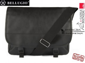  Męska, lekka i poręczna torba z klapą - firmy Bellugio E84