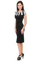  W czarnym lub innym kolorze gustowna biurowa sukienka damska - FILEMONA