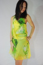  sukienka kolorowa mini włoska MONDOBELLO